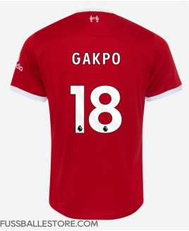 Günstige Liverpool Cody Gakpo #18 Heimtrikot 2023-24 Kurzarm
